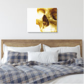 Sluit het frontale uitzicht van de hersenen in een canvas afdruk (Insitu (Slaapkamer))
