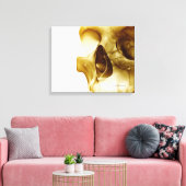 Sluit het frontale uitzicht van de hersenen in een canvas afdruk (Insitu (Woonkamer))