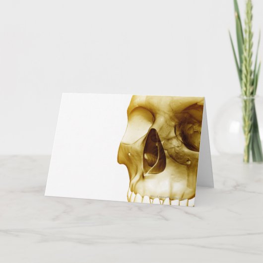 Sluit het frontale uitzicht van de hersenen in een kaart (Voorkant)