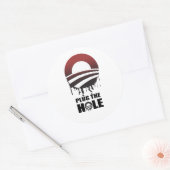 SLUIT HET GAT AAN RONDE STICKER (Envelop)