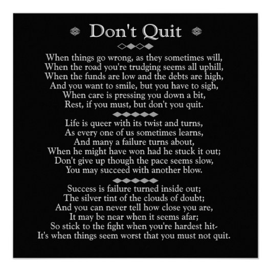 Sluit het gedicht niet af, 20 x 20-kunst poster (Voorkant)