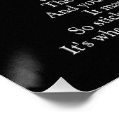 Sluit het gedicht niet af, 20 x 20-kunst poster (Hoek)