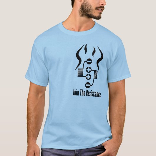 Sluit het T-shirt Weerstandskleur aan (Voorkant)
