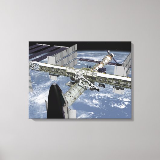 Sluit het uitzicht van de Sluiting die is gedokt Canvas Afdruk (Voorkant)