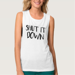 Sluit het vrouwenreservoir af tanktop