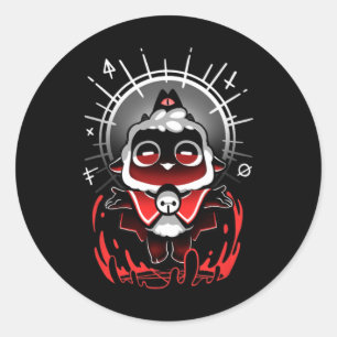 Sluit je aan bij de Cult - Cult Of The Lamb Schatt Ronde Sticker