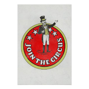 Sluit je aan bij het circus perfect poster