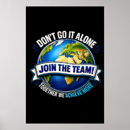 Sluit je aan bij het Team – Mondiaal Samenwerkings Poster