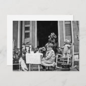 Sluit je aan bij ons voor wat thee briefkaart (Voorkant / Achterkant)