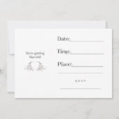 Sluit je aan bij onze speciale dag, trouwuitnodigi kaart (Achterkant)