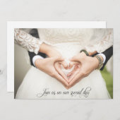 Sluit je aan bij onze speciale dag, trouwuitnodigi kaart (Voorkant / Achterkant)