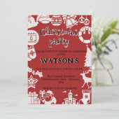 "Sluit je bij ons aan voor een Kerstfeest!" Kaart (Staand voorkant)