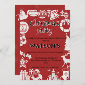 "Sluit je bij ons aan voor een Kerstfeest!" Kaart (Voorkant / Achterkant)