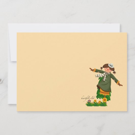 Sluit je bij ons op de boerderij Uitnodiging (Achterkant)