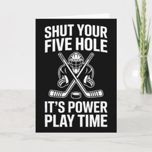 Sluit je vijf hole keeper ijshockey (4) kaart