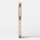 Sluit lederen patchwork gestructureerde achtergron Case-Mate iPhone case (Achterkant / Links)