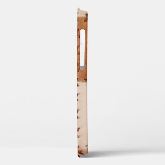 Sluit lederen patchwork gestructureerde achtergron Case-Mate iPhone case (Achterkant / Links)