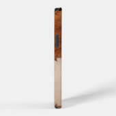Sluit lederen patchwork gestructureerde achtergron iPhone hoesje (Rechterkant)
