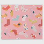 Sluit naadloos patroon aan. Cozy hand-getekende ca Cadeaupapier (Vlak)