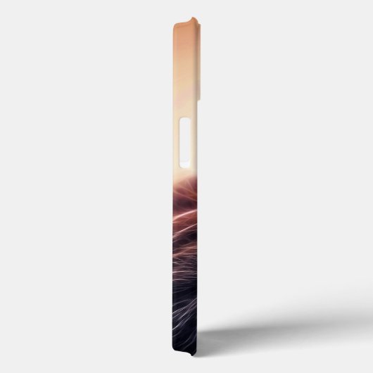 Sluit omhoog esthetisch kattengezicht met gekleurd Case-Mate iPhone case (Achterkant / Rechts)