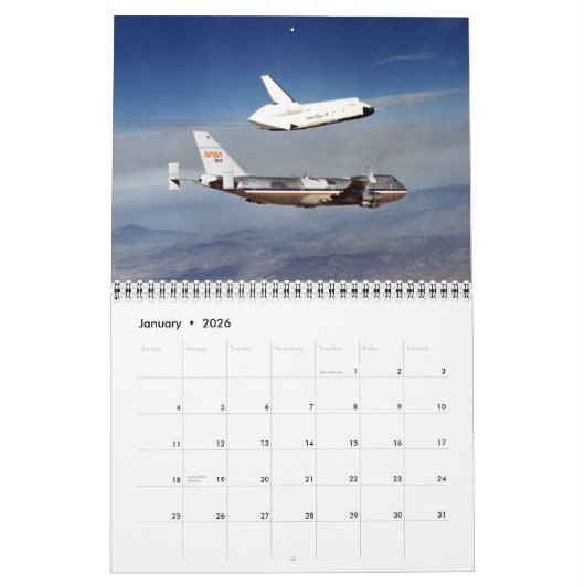 Sluit ons aan op de Space Shuttle Kalender (Jan 2026)