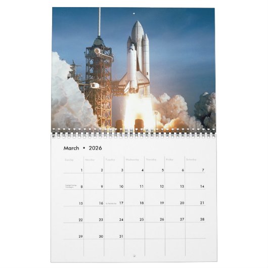 Sluit ons aan op de Space Shuttle Kalender (Mar 2026)