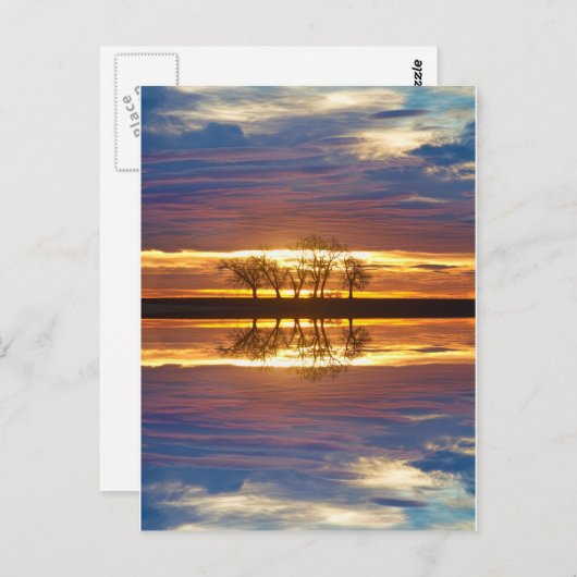 Sluit ontmoet Twee Briefkaart (Voorkant / Achterkant)