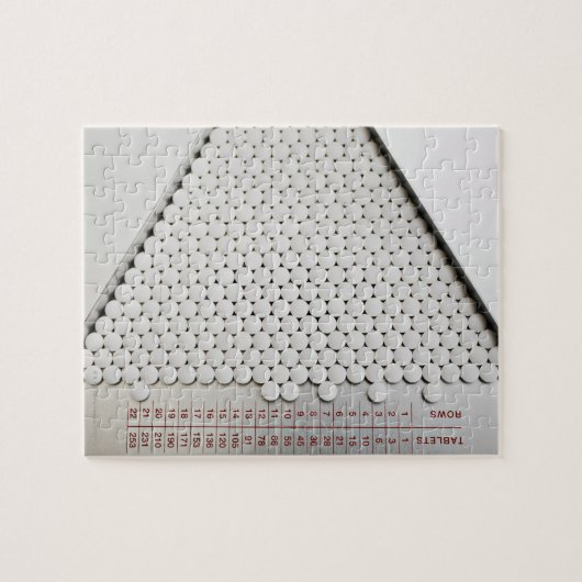 Sluit pillen in sorteerlade legpuzzel (Horizontaal)