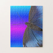 Sluit Puzzle af: Blue Morpho Butterfly Legpuzzel (Verticaal)