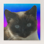 Sluit Puzzle af: Cute Siamese Cat Legpuzzel (Verticaal)