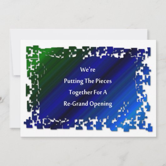 Sluit u aan bij ons voor een nieuwe grote opening kaart (Voorkant)