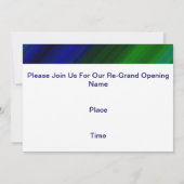 Sluit u aan bij ons voor een nieuwe grote opening kaart (Achterkant)