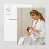 sluit uitzicht van een baby af (6-12 maanden) briefkaart (Voorkant / Achterkant)