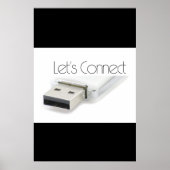 Sluit USB aan Poster (Voorkant)