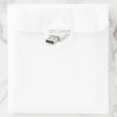 Sluit USB aan Ronde Sticker (Tas)