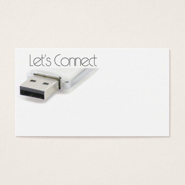 Sluit USB aan Visitekaartjes (Voorkant)