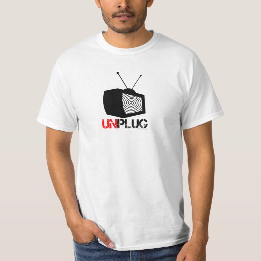 Sluit uw tv af t-shirt (Voorkant)