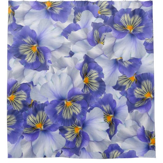 Sluitboeking op de Florale achtergrond Douchegordijn (Voorkant)