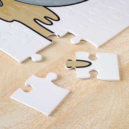 Sluiten als Hiker met rugzak Legpuzzel (Zijkant)