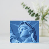 Sluiten Blauwbeeld van Vrijheid Briefkaart (Staand voorkant)