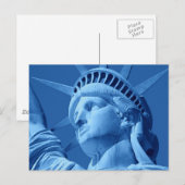 Sluiten Blauwbeeld van Vrijheid Briefkaart (Voorkant / Achterkant)