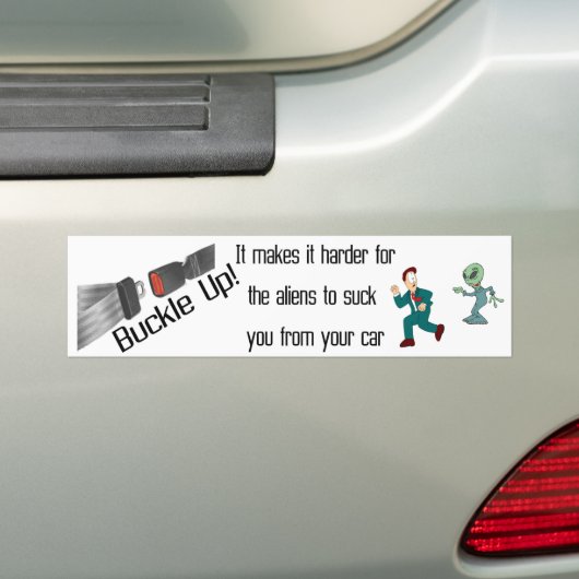 Sluiten Bumpersticker (Op auto)