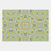 Sluiten gebreide Thanksgiving herfst gezellige Her Inpakpapier Vel (Voorkant 3)