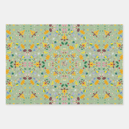 Sluiten gebreide Thanksgiving herfst gezellige Her Inpakpapier Vel