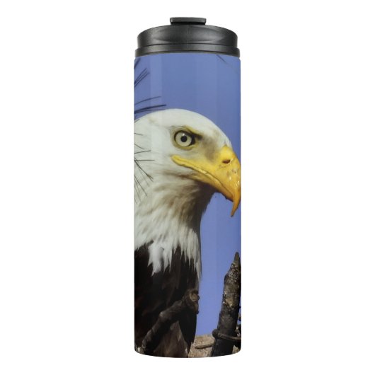 Sluiten Hoofd Shot of Bald Eagle Thermosbeker (Voorkant)
