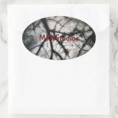 Sluiten in ovale sticker (Tas)