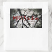 Sluiten in rechthoekige sticker (Tas)