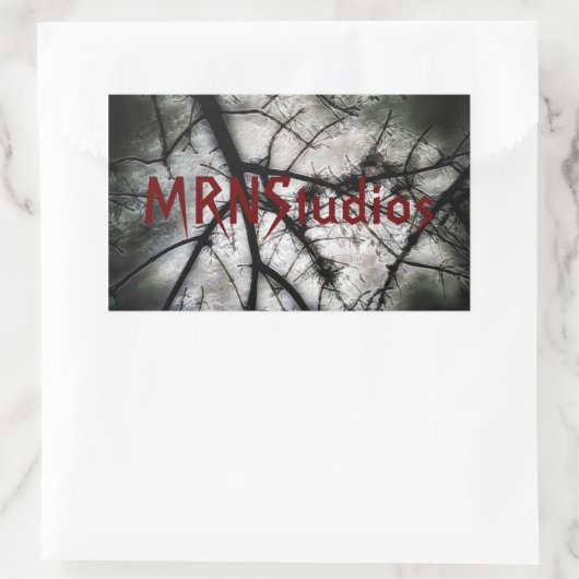 Sluiten in rechthoekige sticker (Tas)