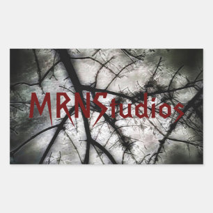 Sluiten in rechthoekige sticker