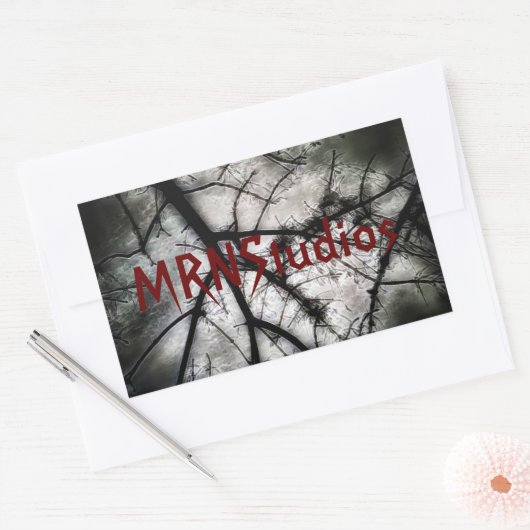 Sluiten in rechthoekige sticker (Envelop)